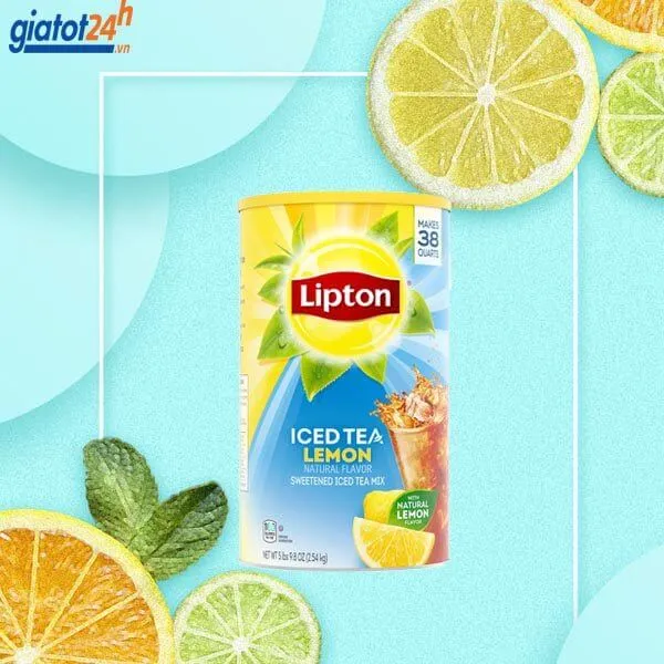 bột trà chanh lipton iced tea lemon có tốt không