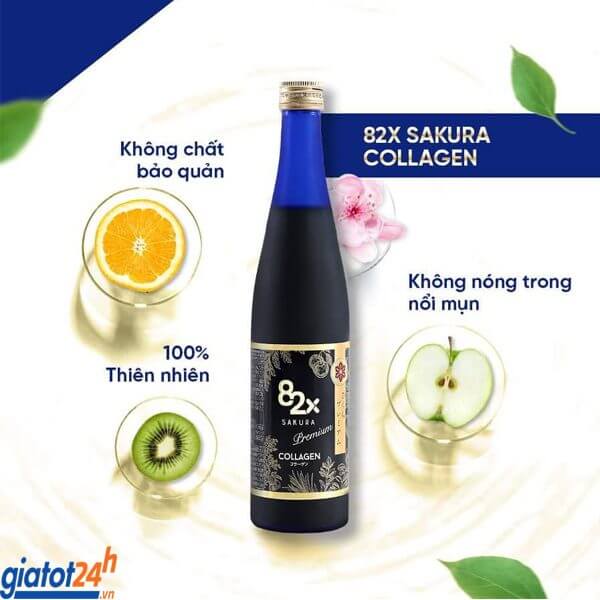 nước uống đẹp da 82x sakura collagen premium có tốt không
