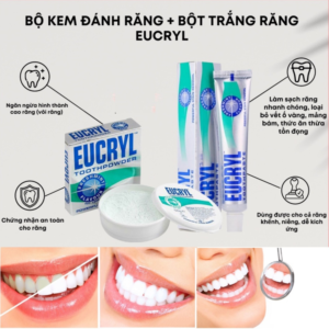 Kem Danh Rang Tay Trang Rang Eucryl Toothpaste 62gr