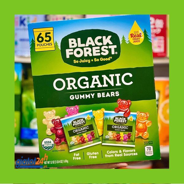 kẹo dẻo gấu black forest organic có tốt không