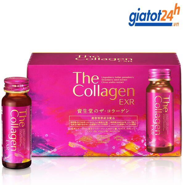 nước uống đẹp da the collagen shiseido exr có tốt không