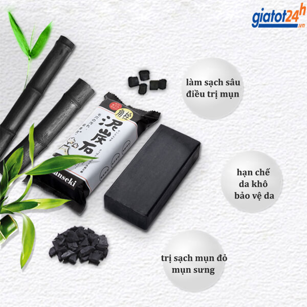 Xà Phòng Rửa Mặt Than Bùn Hoạt Tính Pelican Deitanseki 150gr Nhật Bản 5 xà phòng rửa mặt than bùn hoạt tính pelican có tốt không