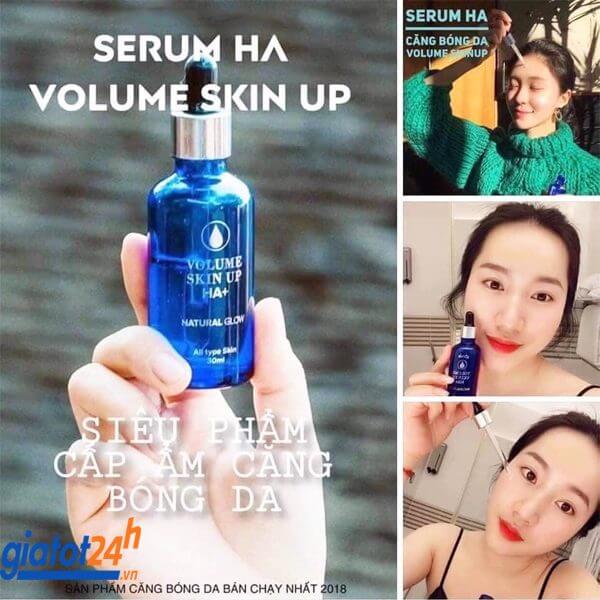 serum cấp ẩm genie volume skin up HA+ có tốt không