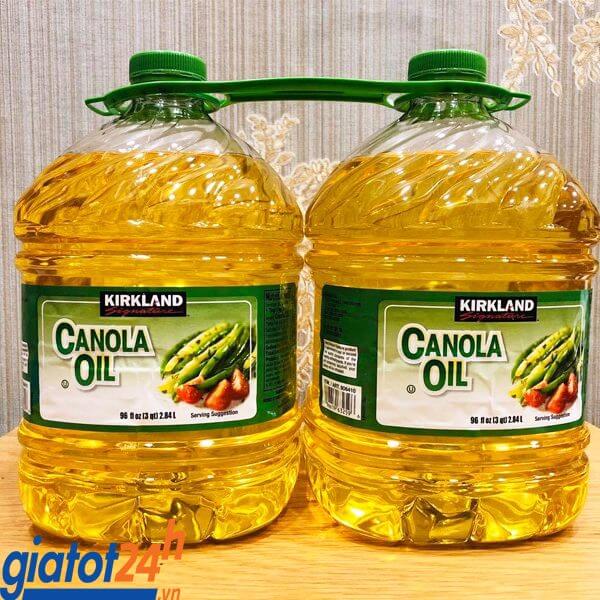 dầu ăn kirkland signature canola oil 2.84l có tốt không