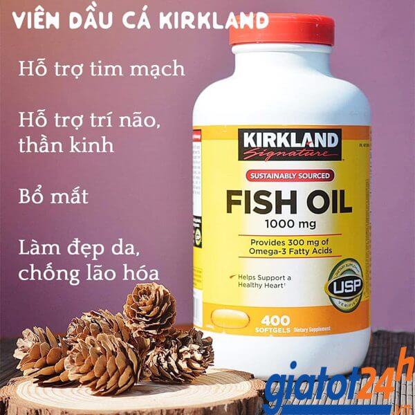 dầu cá kirkland signature fish oil 1000mg có tốt không