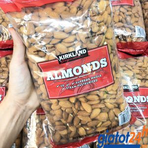hạt hạnh nhân kirkland almonds có tốt không