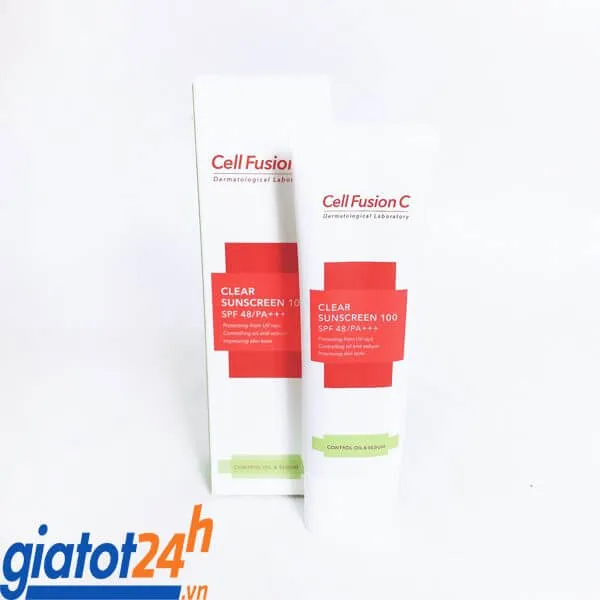 kem chống nắng cell fusion c xanh lá có tốt không