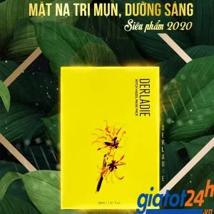 mặt nạ giảm mụn dưỡng sáng da derladie witch hazel mask có tốt không