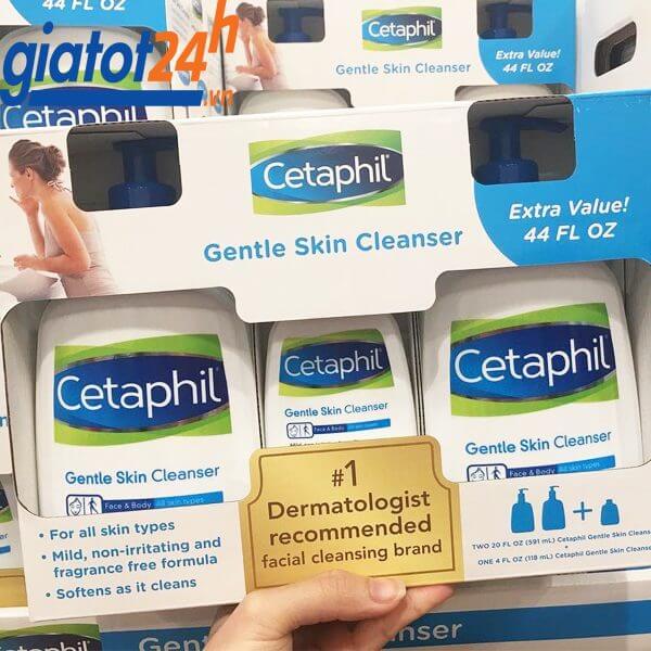 set 3 sữa rửa mặt cetaphil gentle skin cleanser có giá bao nhiêu
