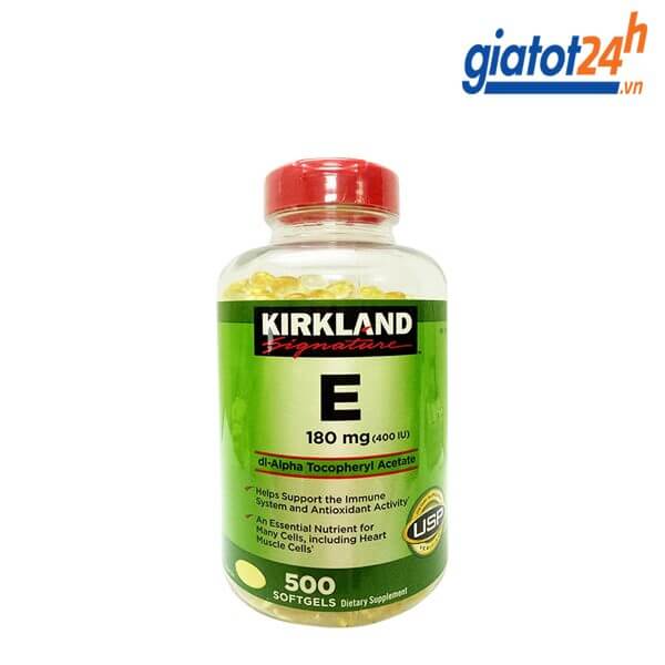 vitamin e kirkland signature 180mg 400 IU có tốt không