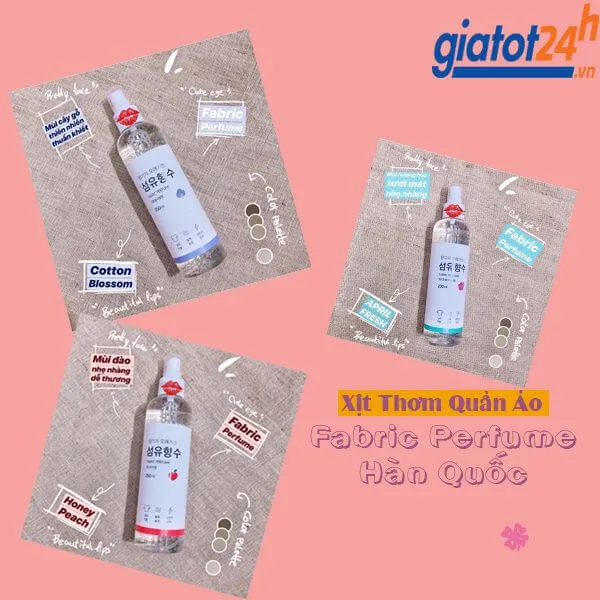 xịt thơm áo quần fabric perfume hàn quốc có tốt không