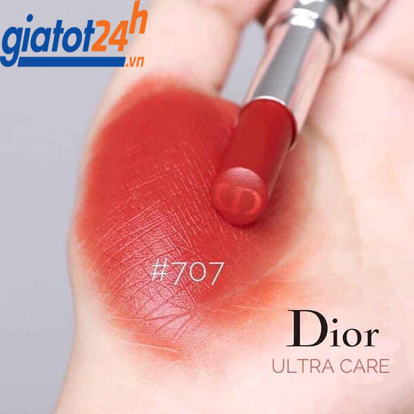 Son Dior Rouge Ultra Care 168 Petal Vỏ Đỏ  Màu Cam Đất  Vilip Shop  Mỹ  phẩm chính hãng
