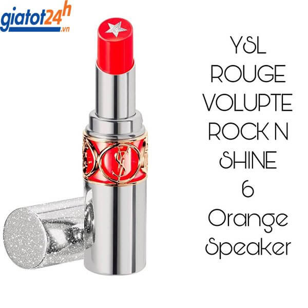 Son YSL Rouge Volupté Rock’n Shine 6 Orange Speaker mua ở đâu