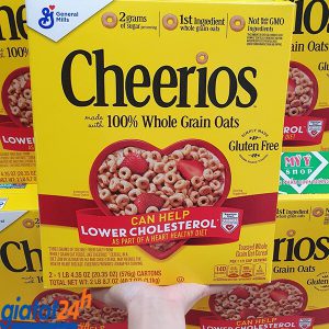 Cặp Ngũ Cốc Nguyên Hạt Cheerios Made With 100% Whole Grain Oats giá bao nhiêu