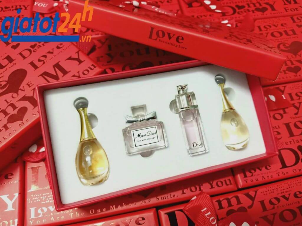 Gift Set Nước Hoa Dior Mini Hộp Đỏ