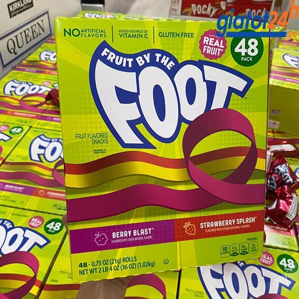 Kẹo Cuộn Fruit By The Foot Fruit Flavored Snacks 48 Cuộn cung cấp vitamin C
