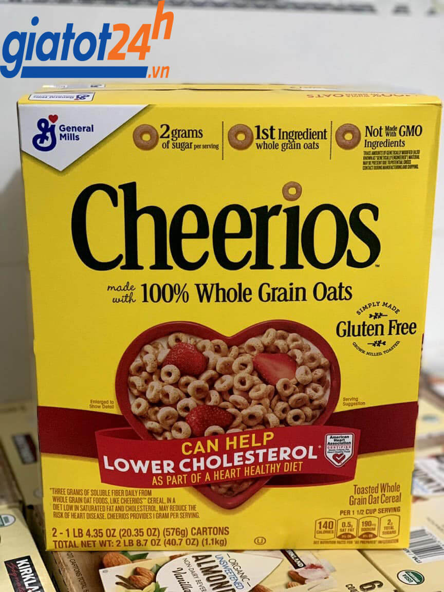 Ngũ Cốc Nguyên Hạt Cheerios - Thơm ngon, mát lành 6 Ngũ Cốc Nguyên Hạt Cheerios Made With 100% Whole Grain Oats mua ở đâu