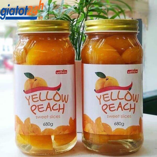Đào Vàng Ngâm Wellheim Yellow Peach Sweet Slices tác dụng
