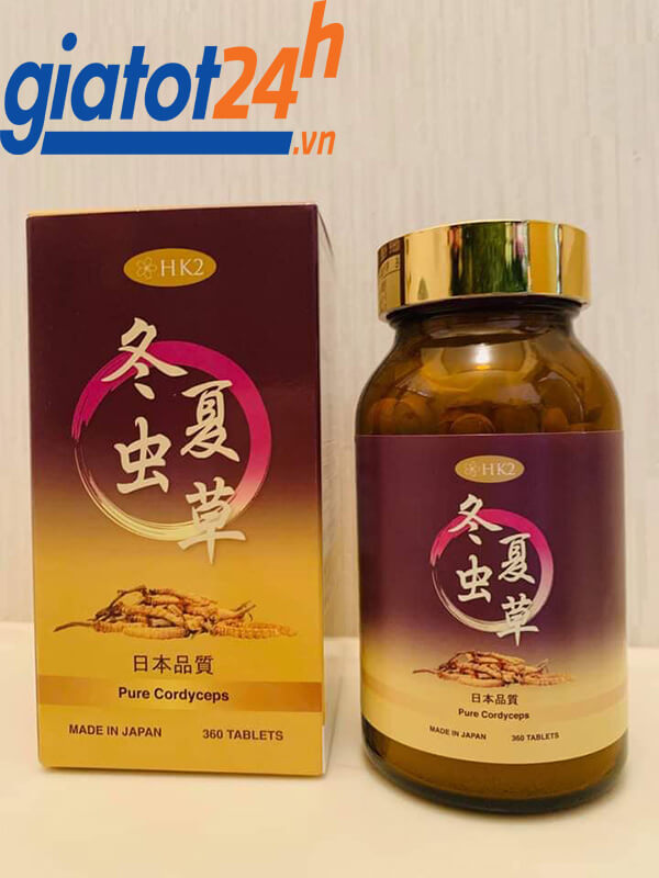Viên Đông Trùng Hạ Thảo HK2! "Bảo bối" Nhật Bản 8 Đông Trùng Hạ Thảo HK2 nơi bán