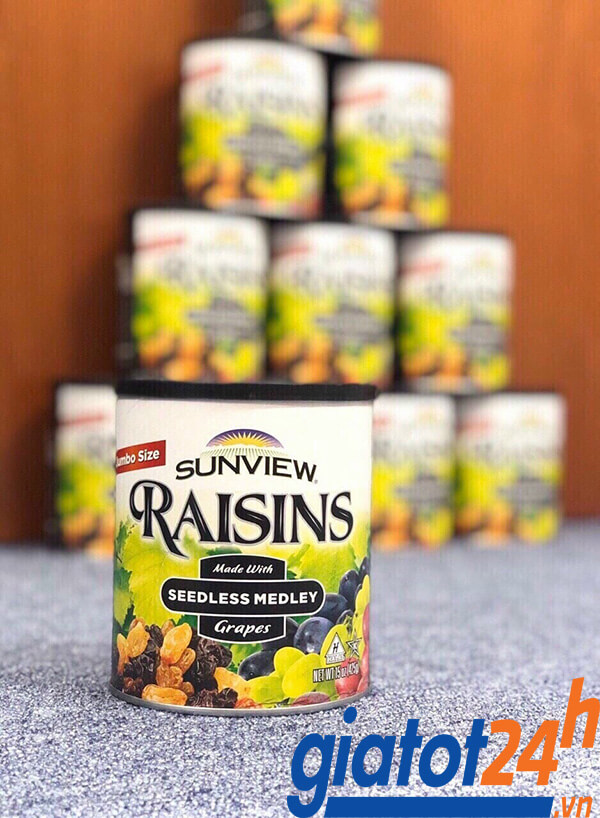 Chống Ngán Ngày Tết Cùng Nho Khô Sunview Raisins 5 Nho Khô Hỗn Hợp Sunview Raisins nơi bán