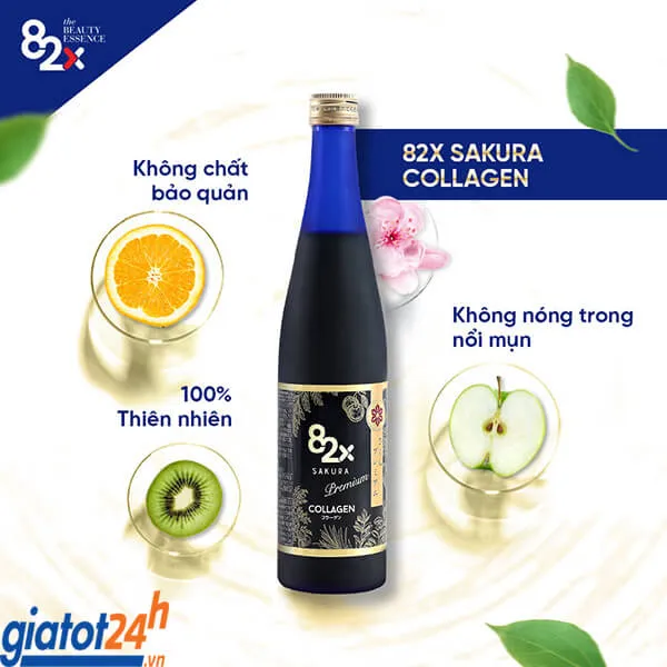 Nước Uống Collagen 82X Sakura Premium công dụng