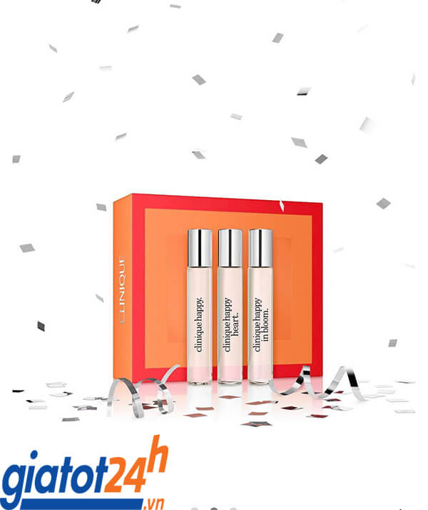 Lan tỏa hạnh phúc với Set Nước Hoa Mini Clinique! 5 Set Nước Hoa Mini Clinique với 3 hương thơm hạnh phúc
