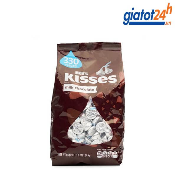 Kẹo Socola Hershey's Kisses Milk Chocolate Màu Nâu