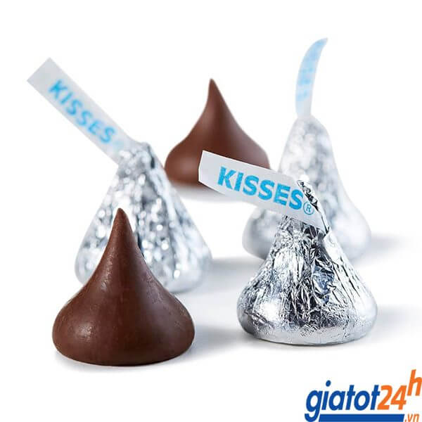Kẹo Socola Hershey's Kisses Milk Chocolate Màu Nâu review