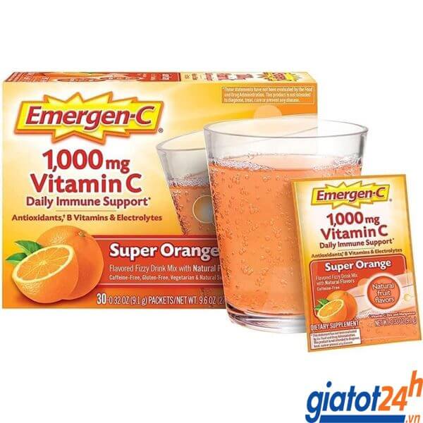 Bột Vitamin C Emergen-C Vị Cam công dụng