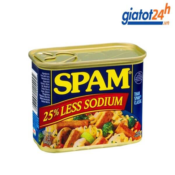 Thịt Hộp Spam Less Sodium