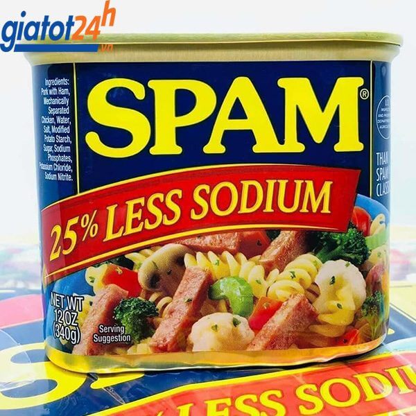 Thịt Hộp Spam Less Sodium giá