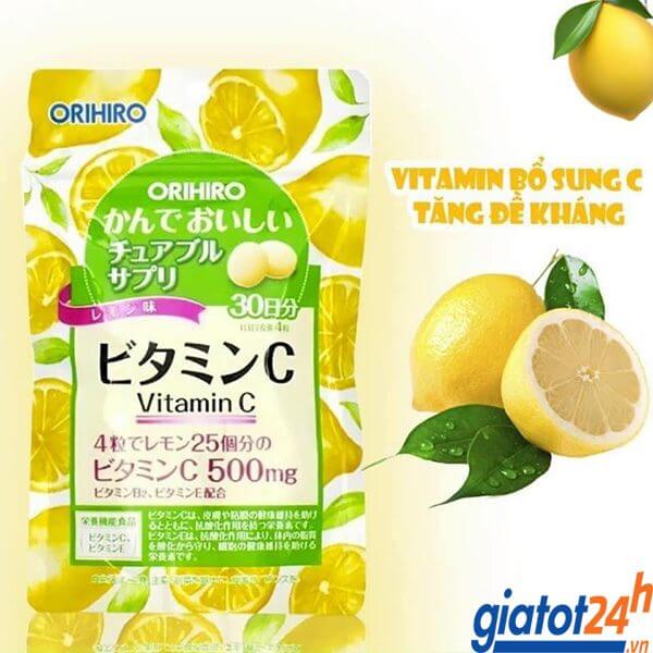 Viên Uống Vitamin C Orihiro công dụng
