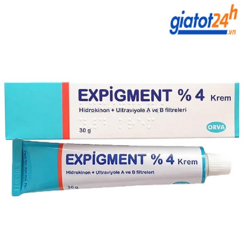 Review Top 5 kem trị nám tốt nhất hiện nay chị em đừng bỏ lỡ 10 Kem trị nám mảng theo vùng Expigment %4 Krem Hidrokinon + Ultraviyole A Ve B Filtreleri 30gr dưỡng da khỏe mạnh, trắng sáng rạng ngời