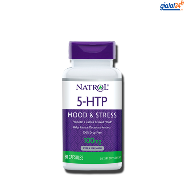 Viên Uống Natrol 5-HTP Mood & Stress 100mg 30 Viên Mỹ