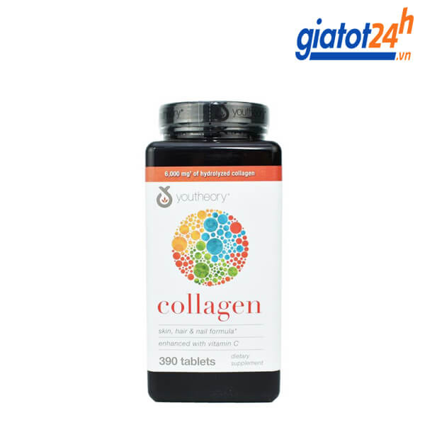 Mách Bạn 7 loại Collagen Mỹ Tốt Nhất Hiện Nay 14 Top 7 loại Collagen Mỹ Tốt Nhất youtheory 390 viên