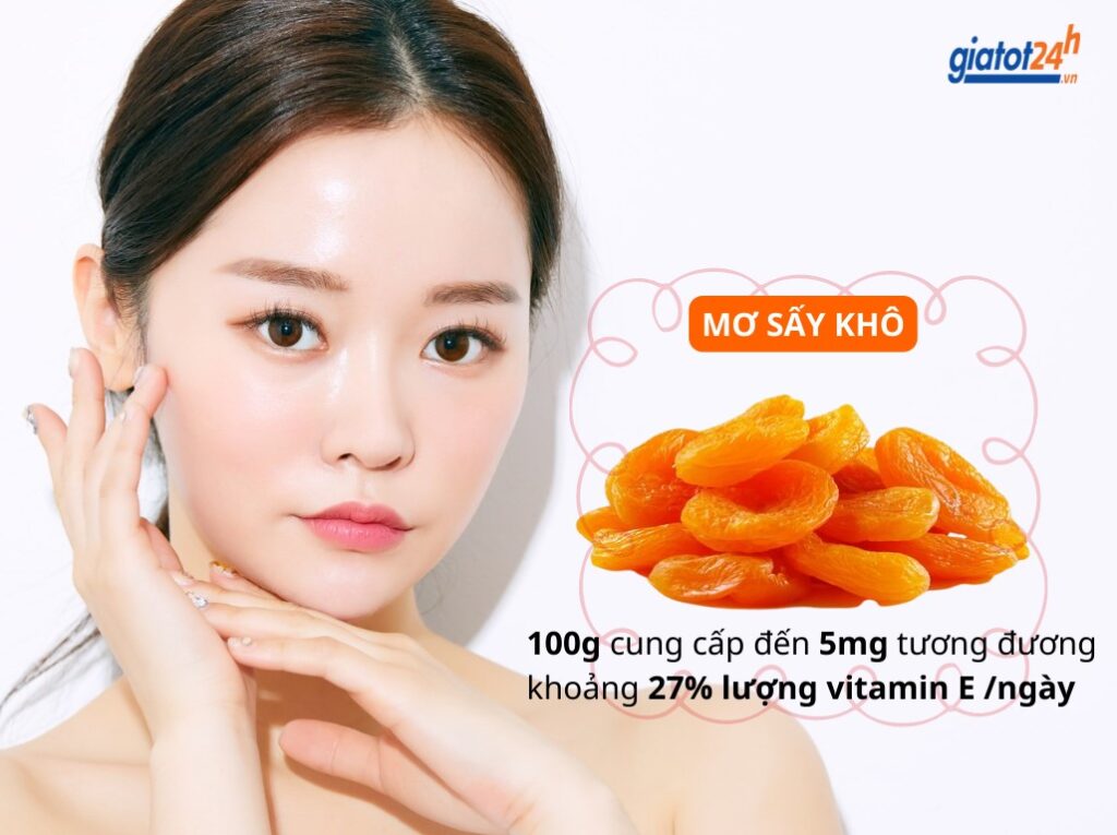 Mơ sấy khô thực phẩm cực giàu Vitamin E