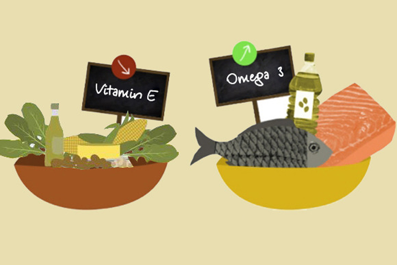 omega 3 có phải là vitamin e không
