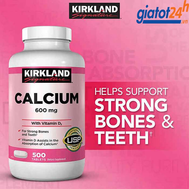 Kirkland calcium 600mg + D3