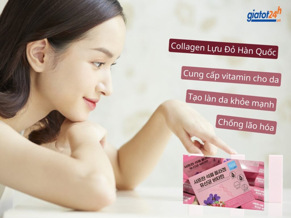 Lợi ích của collagen lựu đỏ hàn quốc