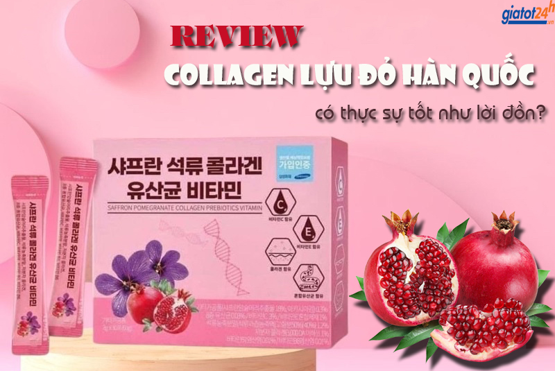 review collagen lựu đỏ Hàn Quốc