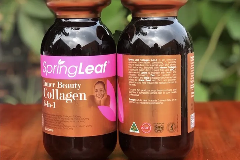 Review Spring Leaf collagen 6 in 1
